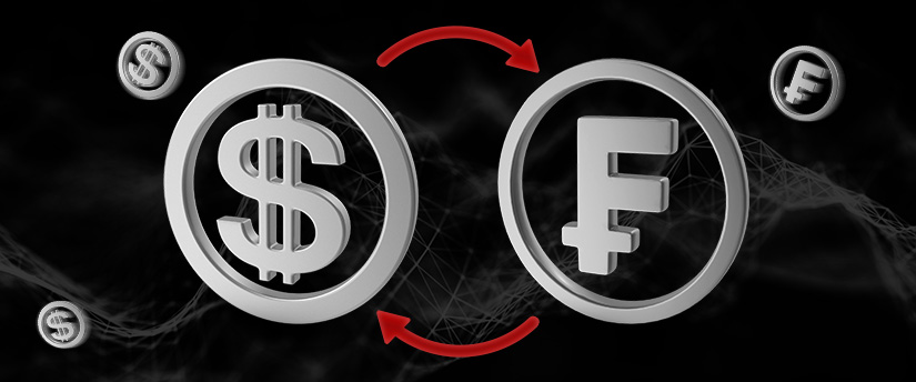 The NZD and CHF signs, locked in a financial duel, exchange arrows, symbolizing the ever-shifting global currency exchange.