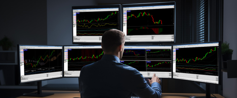 Trading strategy options: a chart showing different trading strategies with buy and sell signals for informed decision-making.