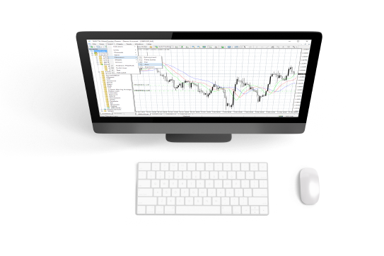 Trading online y gráficos en MT4 en macbook