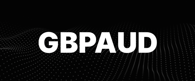 The word "gbpaud" displayed prominently on a black background.